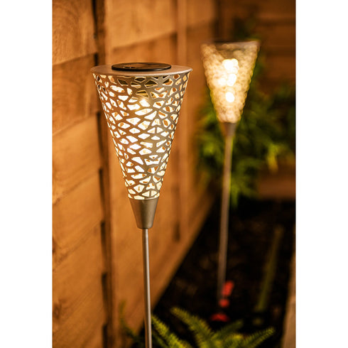 Solar Power Ornament Silhouette Stake Light